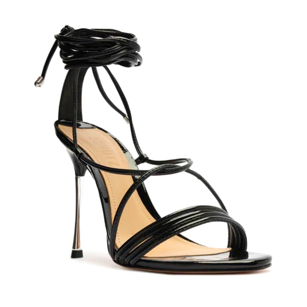 Shuts lace up stilettos